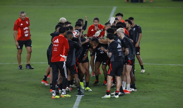 Última práctica de la Selección Peruana en el estadio Monumental, antes del partido ante República Dominicana. (Foto: Julio Reaño/@photo.gec)