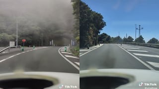 Usuarios impactados con video que muestra alucinantes cambios de clima tras cruzar un puente