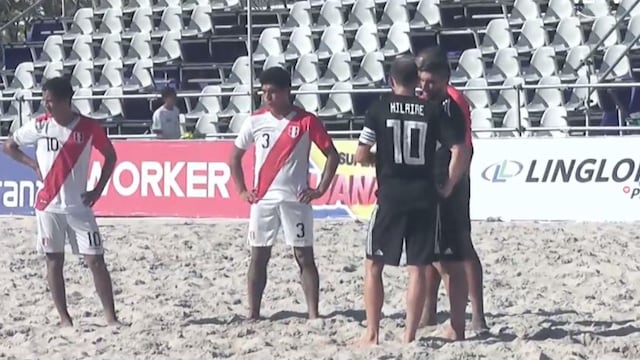 Selección Peruana de Fútbol Playa: la bicolor perdió ante Argentina en su debut eliminatorio
