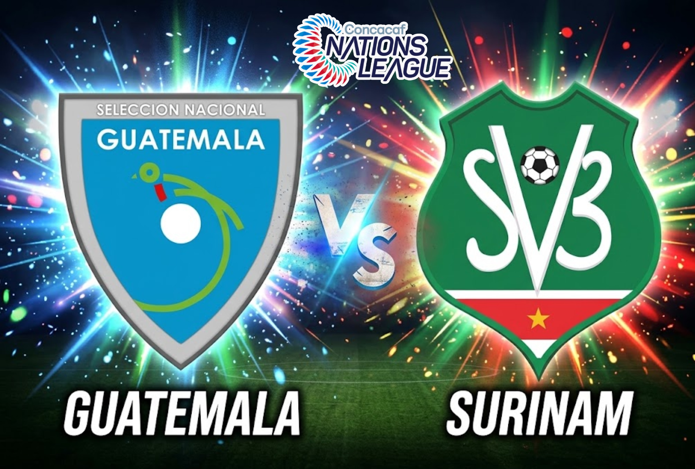 CIUDAD DE GUATEMALA, GUATEMALA, 05/10/2026.- Canal de TV para ver Guatemala vs. Surinam EN VIVO hoy por la Liga de Naciones de Concacaf desde el Estadio Manuel Felipe Carrera. FOTO: Imagen creada con la IA de Gemini.