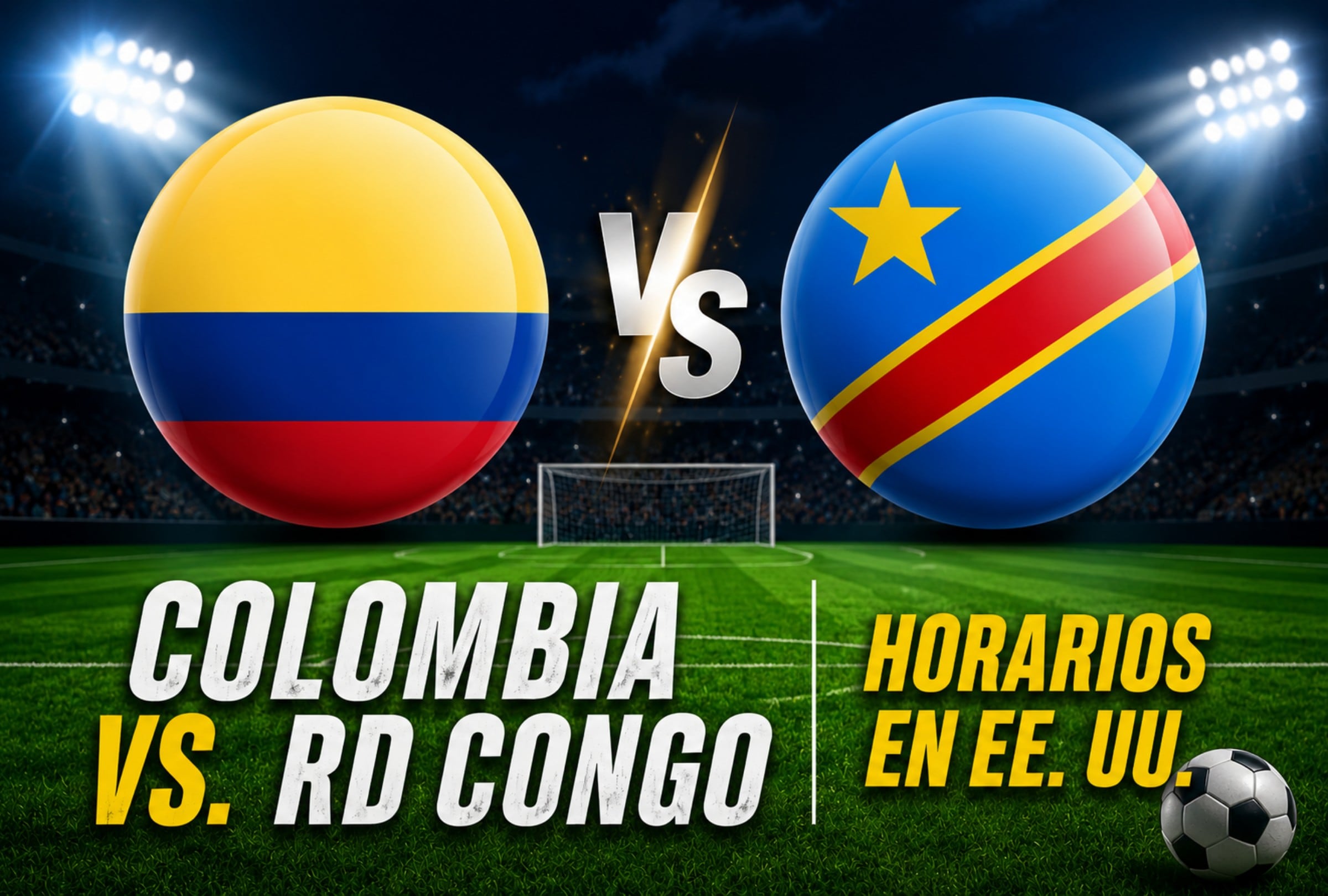 La selección de Colombia vuelve a la acción en la Copa Mundial FIFA 2026 ante la República Democrática del Congo (RD Congo). (Foto: Imagen creada por El Comercio MAG usando Gemini)