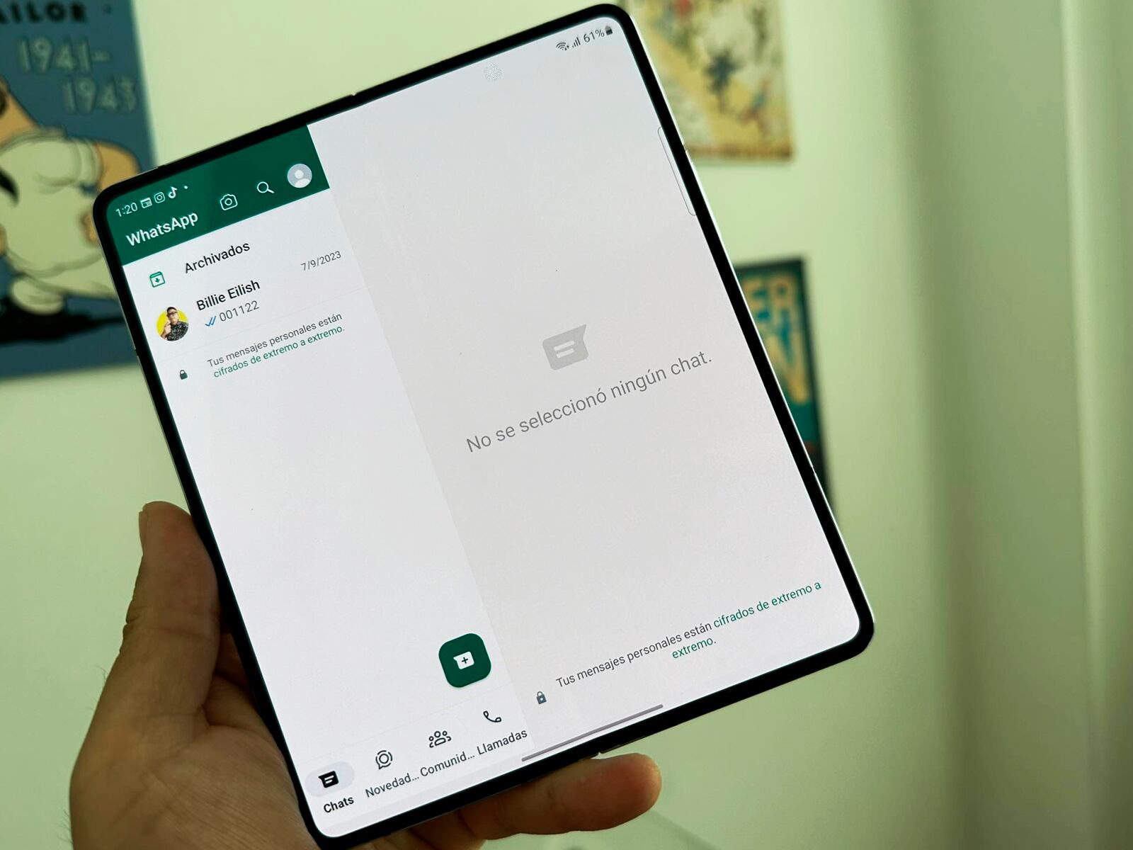 WHATSAPP | Así se ve la "Vista en paralelo" en WhatsApp. Conoce cómo activarla ahora mismo. (Foto: MAG - Rommel Yupanqui)