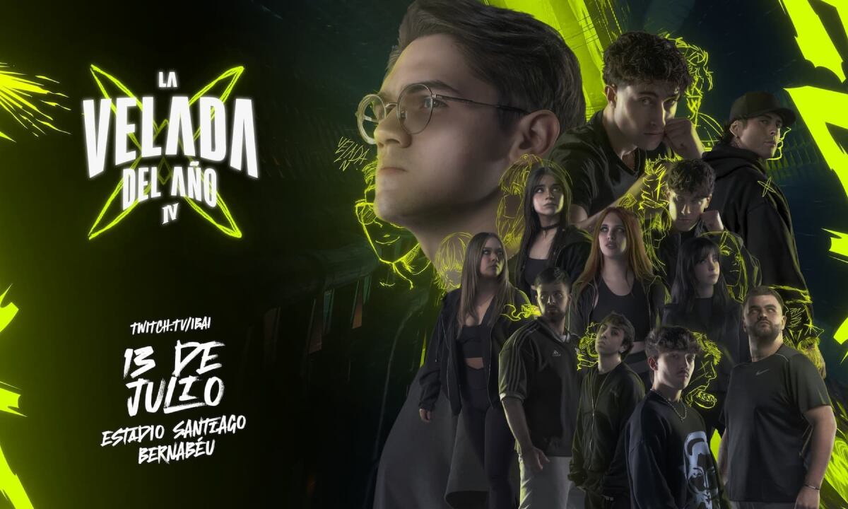 Mira La Velada del Año 4 EN VIVO a través del canal de Twitch de Ibai Llanos este sábado 13 de julio desde el Estadio Santiago Bernabéu. (Foto: Internet)