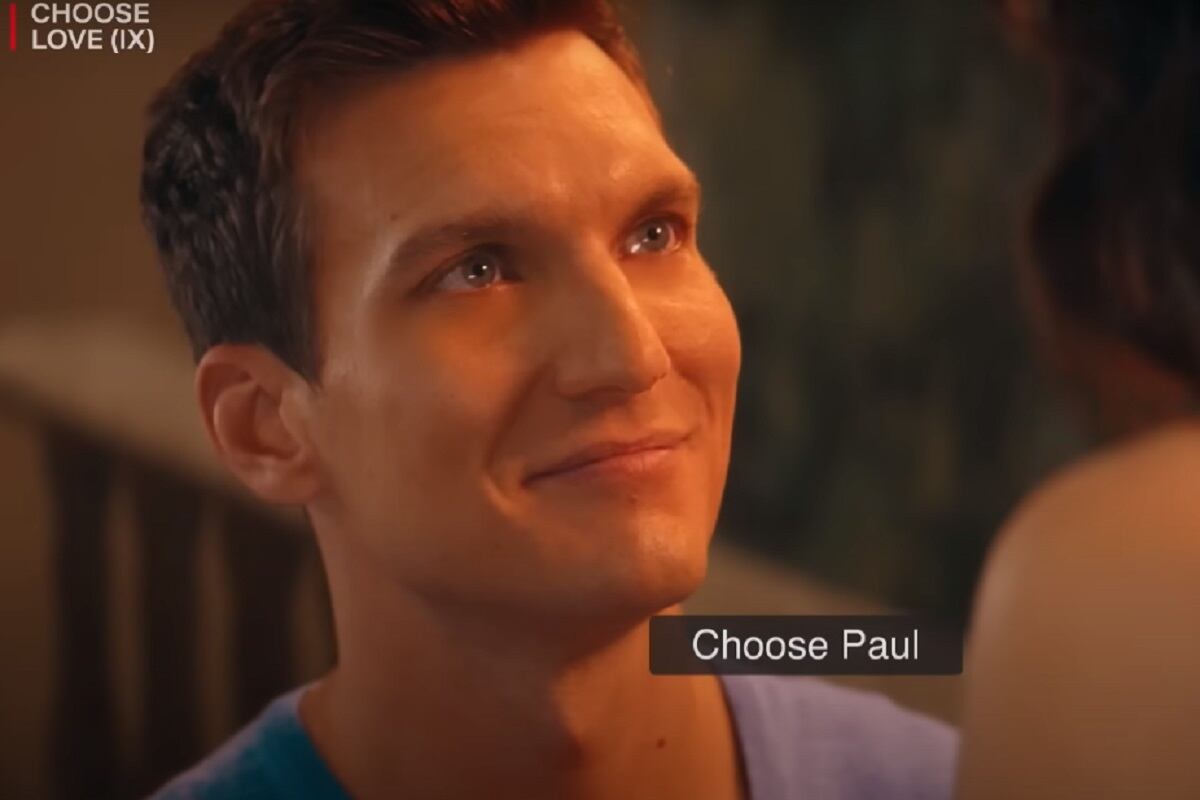 Scott Michael Foster como Paul en la película interactiva "Choose Love" (Foto: Netflix)