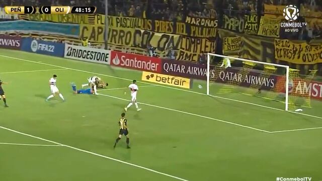 Definición exquisita: Carrizo anotó el 2-0 de Peñarol vs. Olimpia por Copa Libertadores [VIDEO]