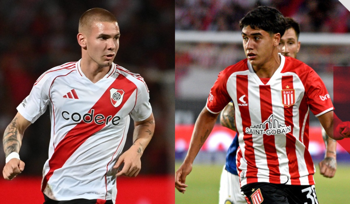 Estudiantes vs River chocan por la Liga Profesional Argentina. (Foto: Composición)