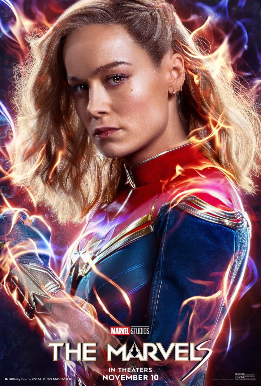 Brie Larson como Carol Danvers en "The Marvels" (Foto: Marvel Studios)