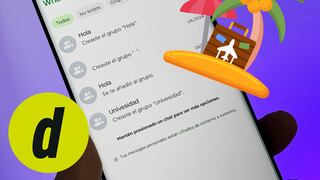 Truco para saber cómo activar el “modo vacaciones” en WhatsApp