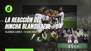 ¡Fiesta blanquiazul!: la reacción de los hinchas de Alianza Lima tras la goleada 5-0 a la San Martín en Matute