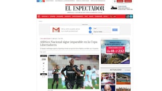 Sporting Cristal: así informó la prensa colombiana sobre el triunfo de Atlético Nacional