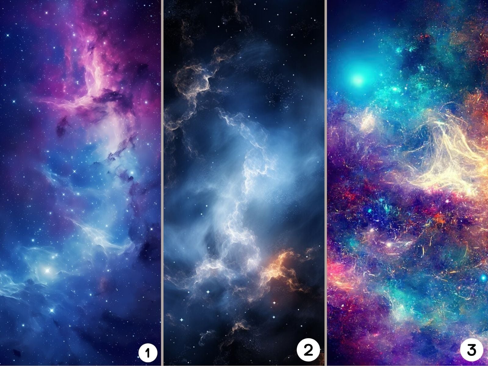 TEST VISUAL | Estos sistemas cósmicos cuentan con millones de estrellas. (Foto: Composición Freepik / Depor)