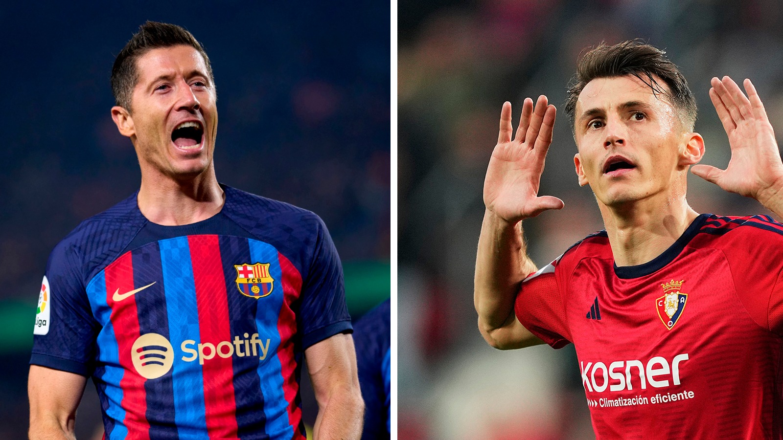 Barcelona vs. Osasuna se enfrentan por la Supercopa de España. (Foto: Composición/Agencias)