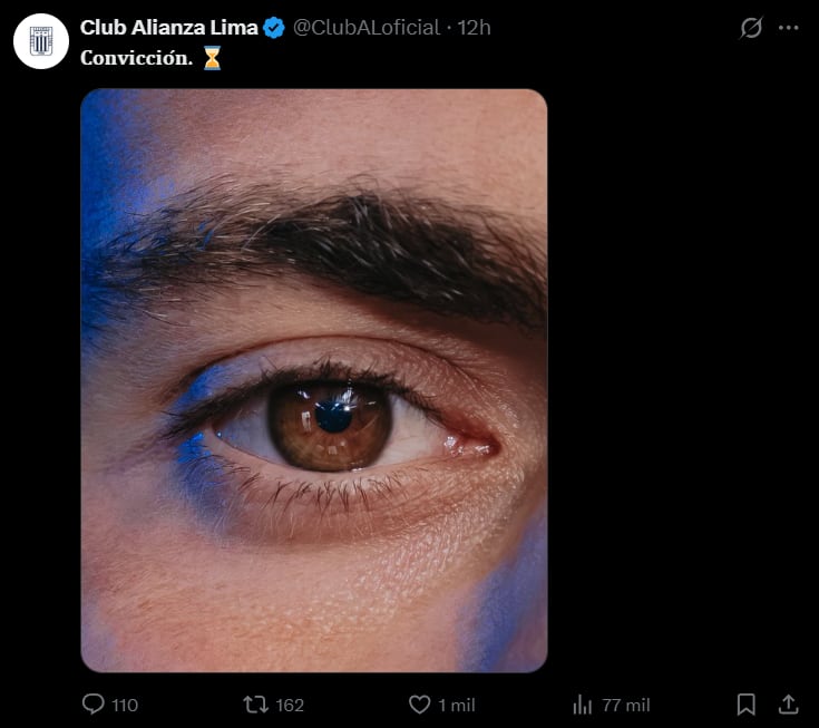 Alianza Lima creó campaña de intriga con la presentación de Federico Girotti.