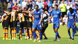 Leicester cayó 2-1 frente a Hull City en su debut en la Premier League