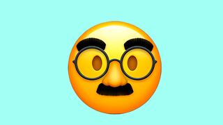 WhatsApp: qué es el emoji de la cara con cejas y bigote grandes