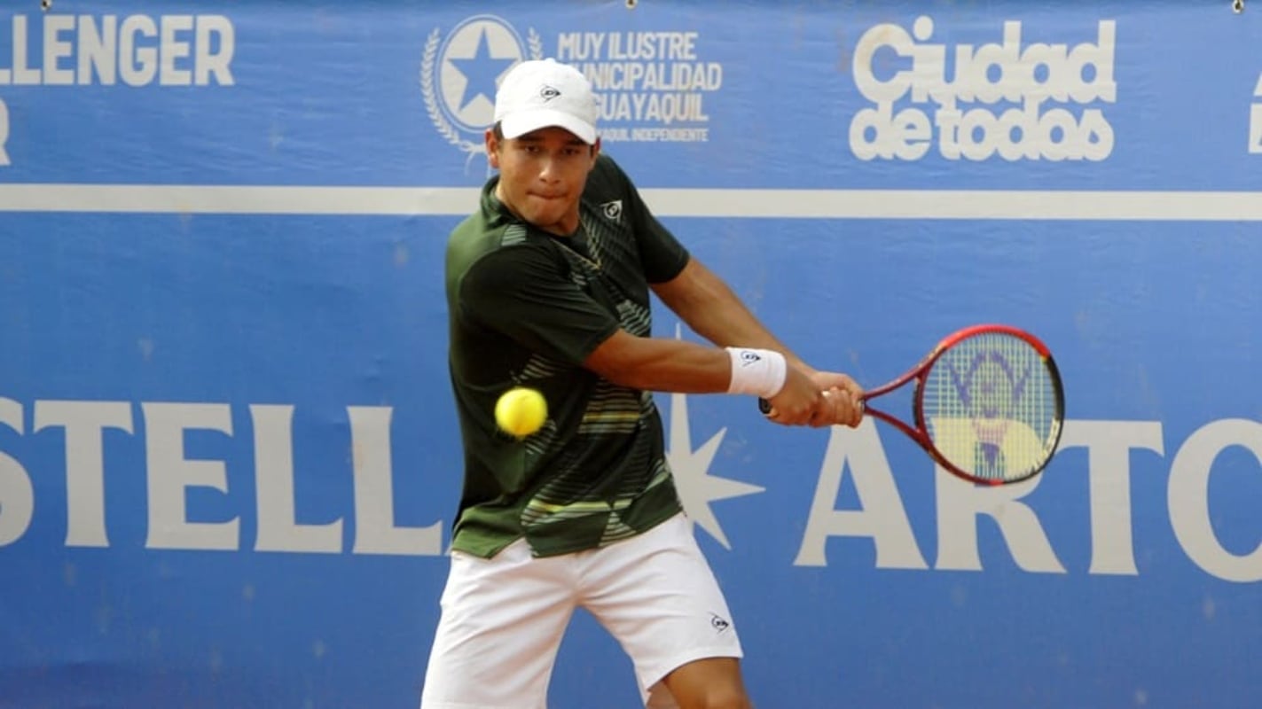 Gonzalo Bueno irá en busca de su tercer título de categoría Challenger. (FOTO: Challenger de Guayaquil).