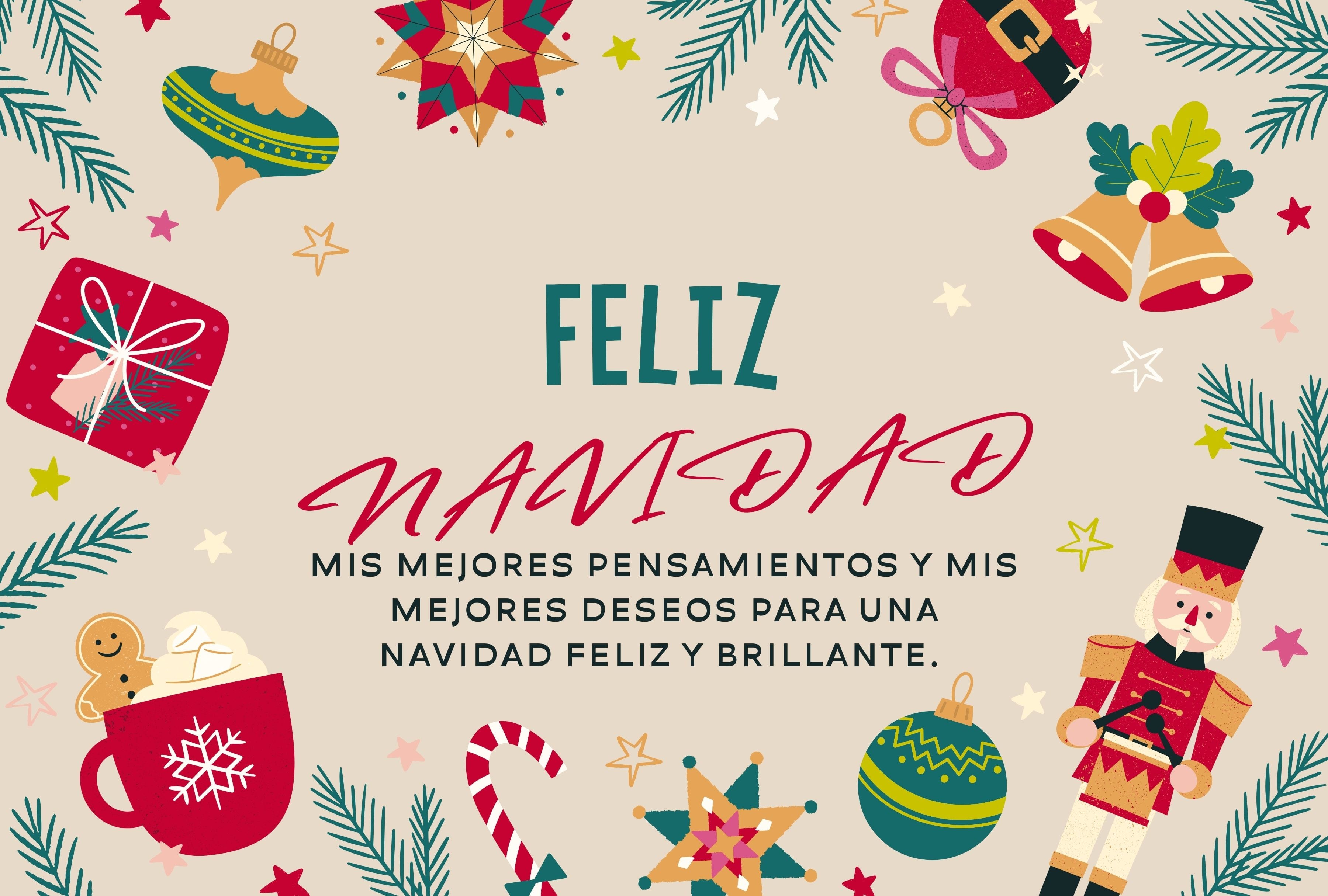 Mis mejores pensamientos y mis mejores deseos para una Navidad feliz y brillante. | Crédito: Canva / Composición Depor