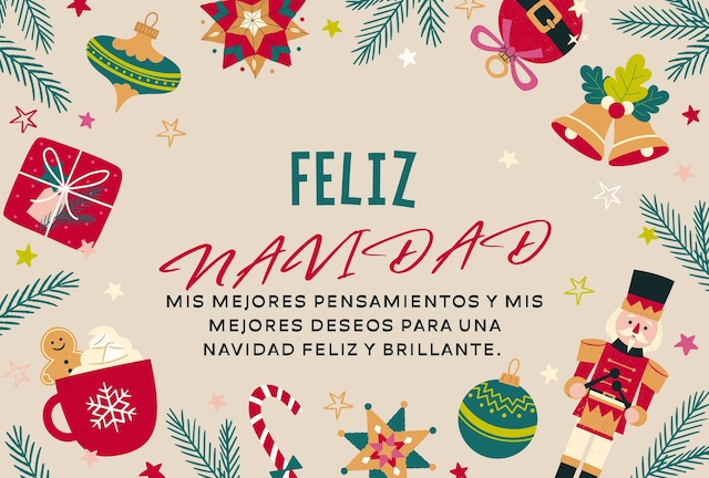 Mis mejores pensamientos y mis mejores deseos para una Navidad feliz y brillante. | Crédito: Canva / Composición Depor