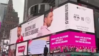 Nunca antes visto: fiebre por Lionel Messi llega al Times Square
