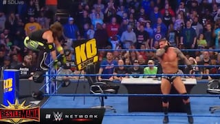 ¡De colección! Randy Orton le aplicó unincreible RKO a AJ Styles antes de WrestleMania 35 [VIDEO]
