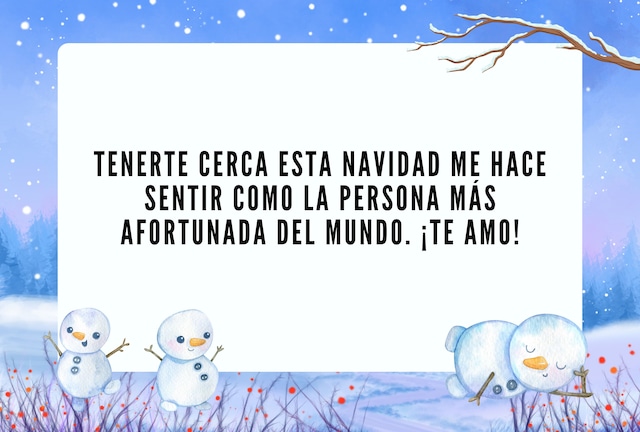 Tenerte cerca esta Navidad me hace sentir como la persona más afortunada del mundo. ¡Te amo! | Crédito: Canva / Composición Depor