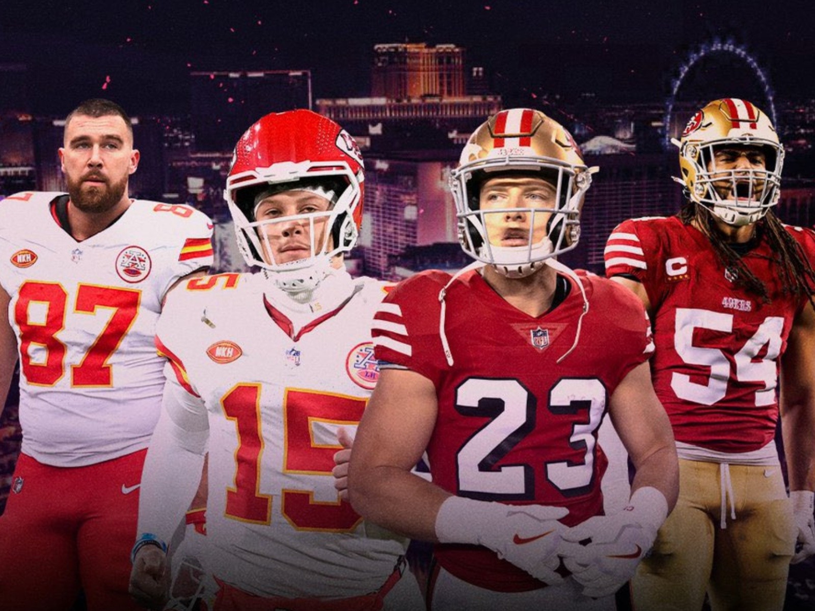 Kansas City Chiefs y los San Francisco 49ers en el Super Bowl 2024. (Foto: ESPN)