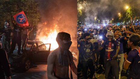 Celebraciones en París: dos muertos y más de 100 heridos dejaron festejos por la Champions League