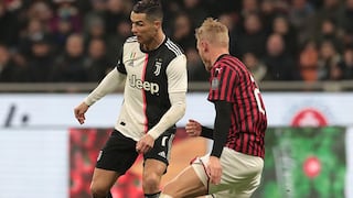 Cristiano salvador: Juventus empató 1-1 con AC Milan por ‘semis’ de la Copa Italia 2020