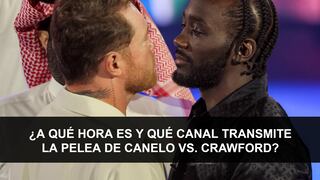 ¿A qué hora es y qué canal transmite la pelea de Canelo vs. Crawford en México?