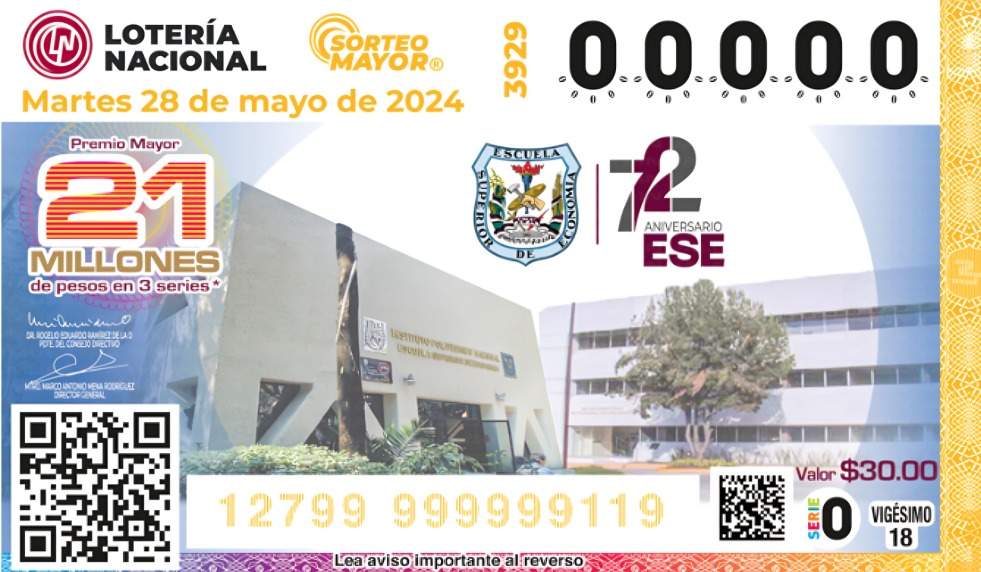 Resultados Sorteo Mayor, martes 28 de mayo: números ganadores. (Foto: Lotería Nacional)