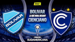 Horario de Cienciano vs. Bolívar en La Paz por la Copa Sudamericana 2025