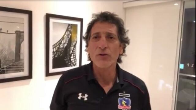 Mario Salas se puso la camiseta de Colo Colo y le dejó un mensaje a los hinchas [VIDEO]
