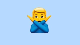 WhatsApp: significado del emoji del hombre con los brazos en “X”