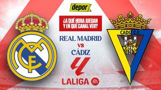 Real Madrid-Cádiz: a qué hora juegan hoy y en qué canales ver LaLiga