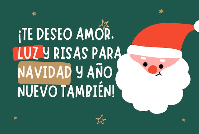 ¡Te deseo amor, luz y risas para Navidad y Año Nuevo también! | Crédito: Canva / Composición Depor
