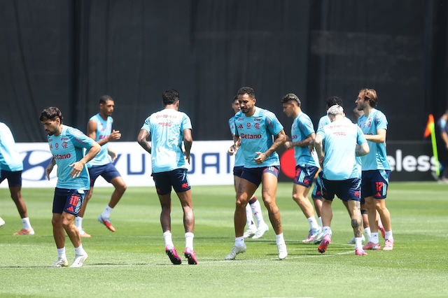 Flamengo ya entrena en la Videna con miras a la final de la Copa Libertadores. (Foto: Jesús Saucedo / Depor)