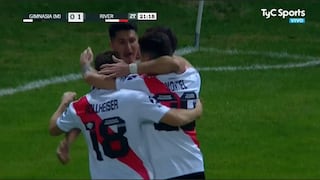 De cabeza: Palacios marcó el gol para 1-0 de River Plate frente a Gimnasia de Mendoza [VIDEO]