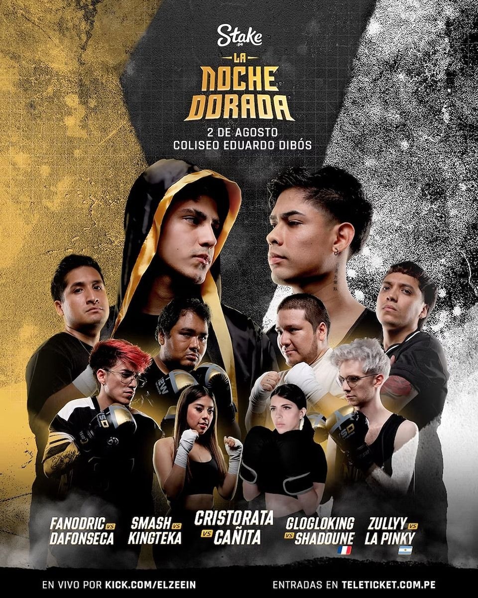 El evento contará con combates estelares de los creadores de contenido más populares del país. (Foto: Noche Dorada)