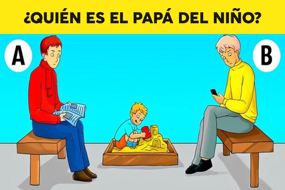 En este enigma con imágenes, tu desafío es decir quién es el padre del niño en 5 segundos. (Foto: jagranjosh)