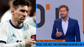 ''Cuidémoslo, no le queda mucho tiempo'': la emotiva reflexión del 'Pollo' Vignolo sobre Leo Messi [VIDEO]