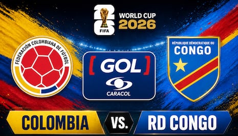GOL Caracol transmitió el partido Colombia 1-0 RD Congo por el Mundial 2026