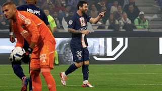 Con gol de Lionel Messi: PSG venció 1-0 al Lyon en partido por la Ligue 1