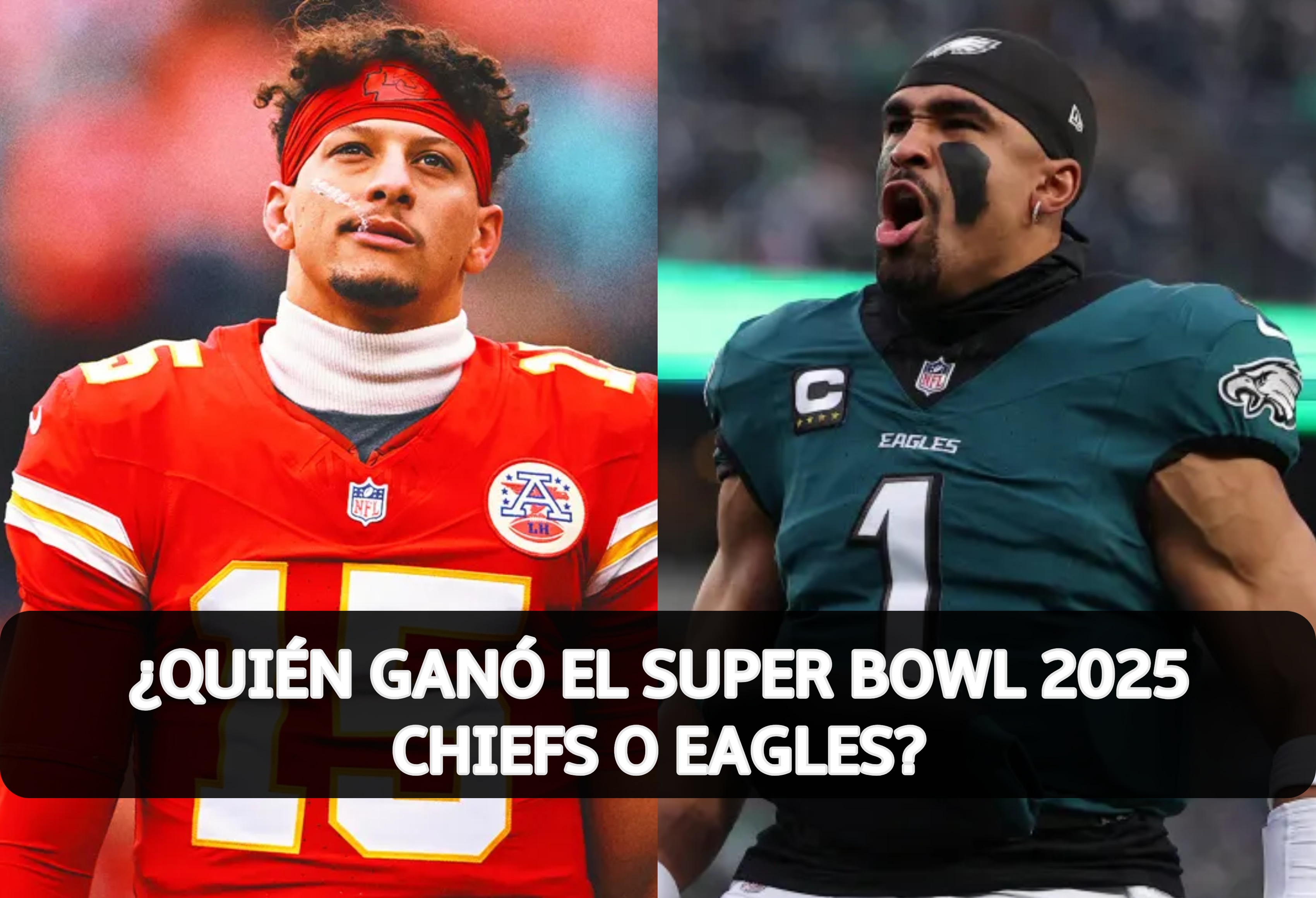 Conoce el resultado del Super Bowl 2025 entre los Kansas City Chiefs vs. Philadelphia Eagles y conoce quién ganó el juego final de la NFL. (Foto: Composición Depor)