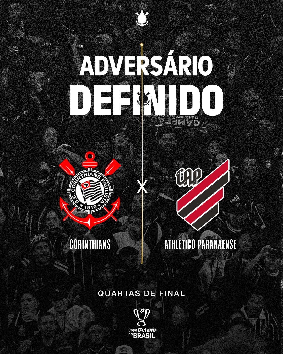 Athletico Paranaense será el rival de Corinthians en los cuartos de final de la Copa Brasil. (Foto: CBF)