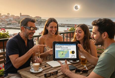 ¿Dónde habrá cielo despejado para ver el eclipse solar en España hoy, 12 de agosto?