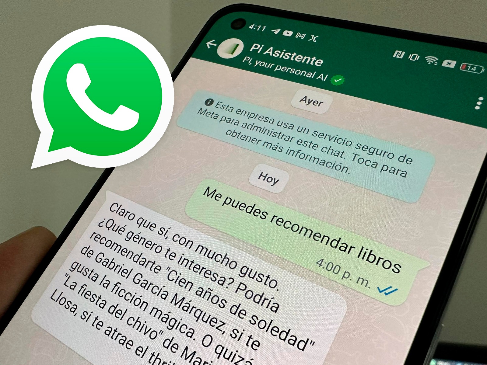 WHATSAPP | Si no los sabes, estos son los trucos que puedes hacer con Pi, la inteligencia artificial que causa sensación en WhatsApp. (Foto: Depor - Rommel Yupanqui)