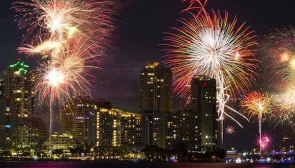 Check what time to watch the fireworks show in Florida for the Independence Day of the United States.