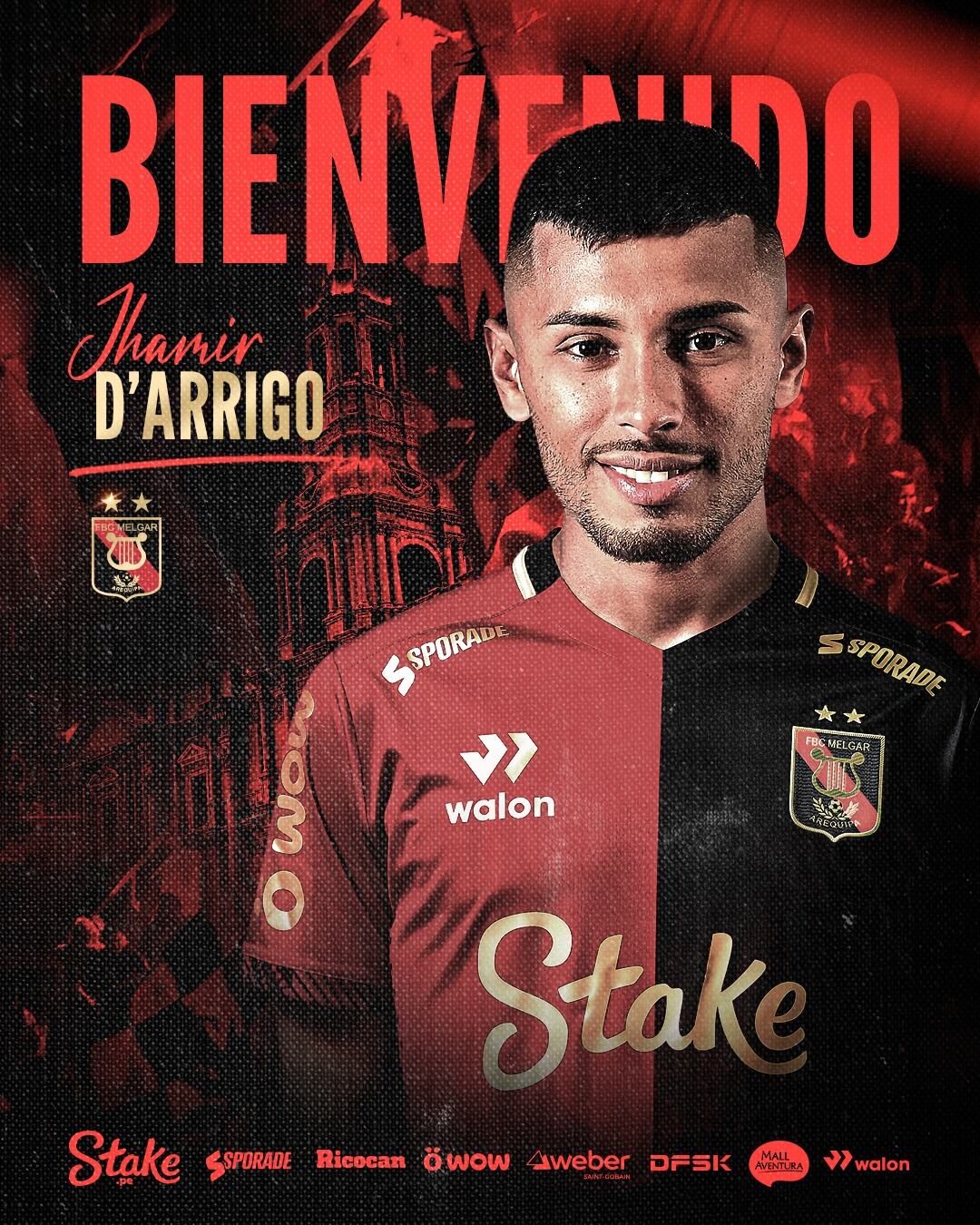 Jhamir D'Arrigo de vuelta a la Ciudad Blanca al FBC Melgar. Foto: FBC Melgar