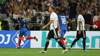 Francia vs. Alemania: Griezmann marcó de penal tras mano de Schweinsteiger