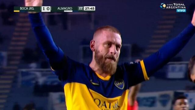¡En su debut! De Rossi anotó gol de cabeza para el 1-0 de Boca Juniors vs. Almagro [VIDEO]